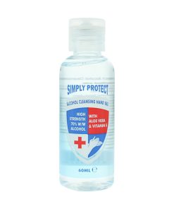 Simply Protect Alcohol Cleansing Hand Gel 60ml