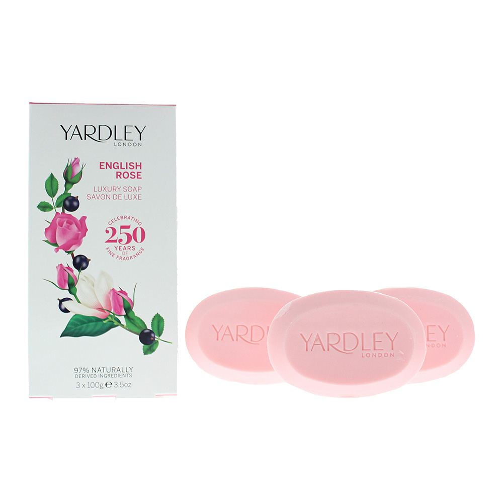 Yardley English Rose 3 Piece Soap 100ML Soap 100ML Soap 100ML