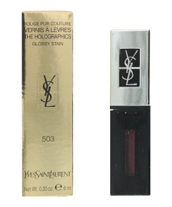 Yves Saint Laurent The Holographics #503 Neon Plum Liquid Lipstick Glossy Stain 6ml