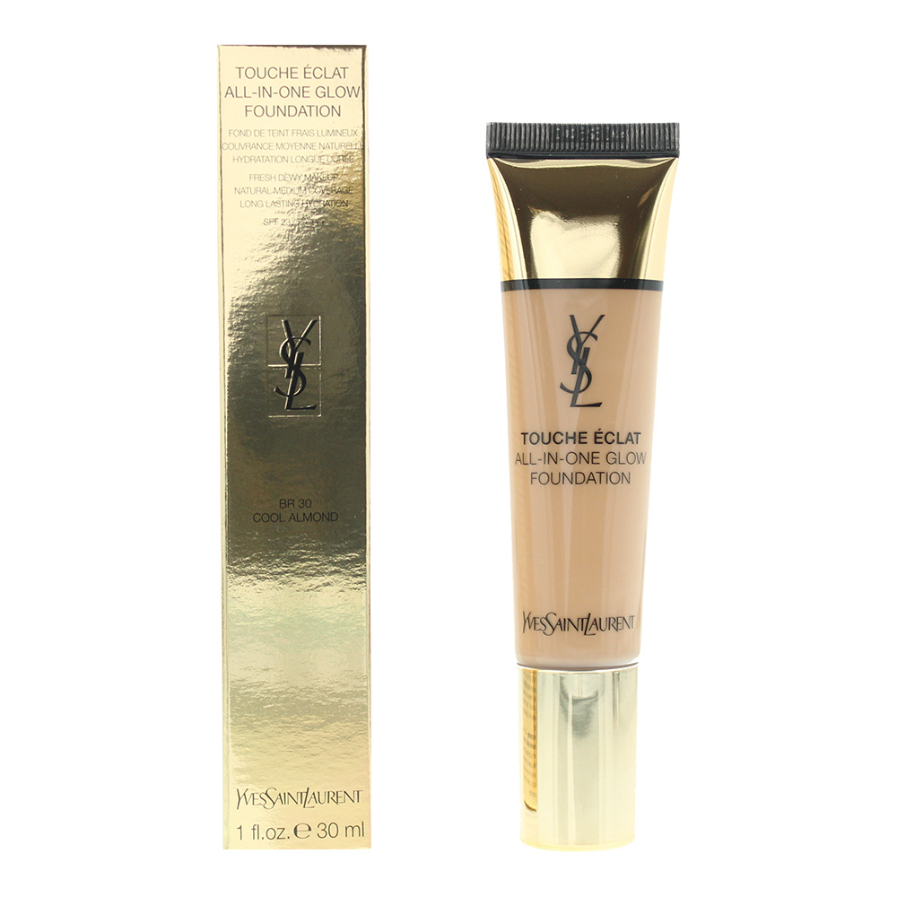 Yves Saint Laurent Touche Éclat All In One Glow BR30 Cool Almond Foundation Spf 23 30ml