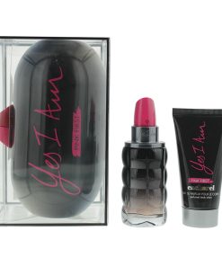 Cacharel Yes I Am Pink First 3 Piece Gift Set: Eau De Parfum 50ml - Fragrance Body Lotion 50ml - Case