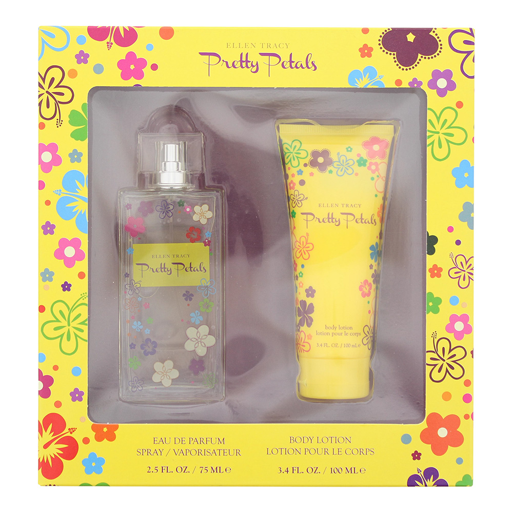 Ellen Tracy Pretty Petals Piece Gift Set: Eau De Parfum 75ml - Body Lotion 100ml 1 Ellen Tracy Pretty Petals Piece Gift Set: Eau De Parfum 75ml - Body Lotion 100ml