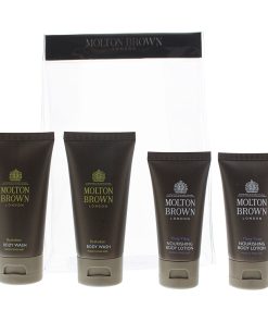 Molton Brown 4 Piece Gift Set: 2 x Bushukan Body Wash 50ml - 2 x Ylang Ylang Body Lotion 30ml